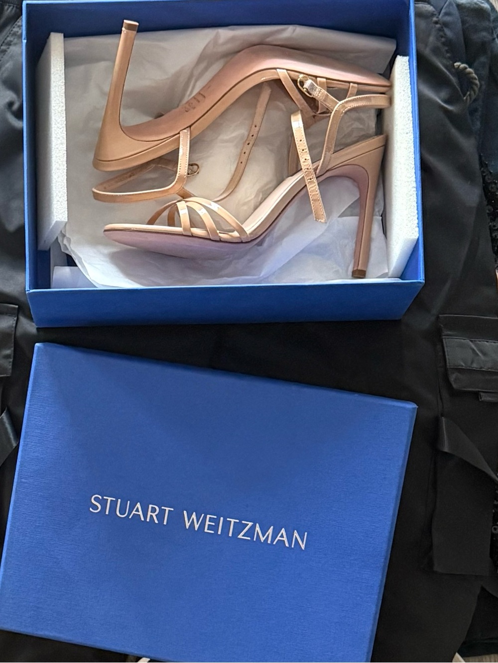 Stuart Weitzman Blush Nude Strappy Sandals